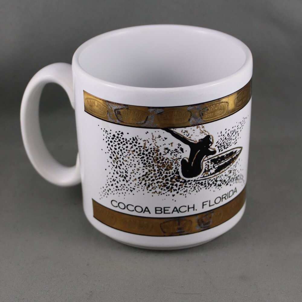 Vintage Coffee Mug - Ron Jon Surf Shop Cocoa Beach - Ceramic Mug